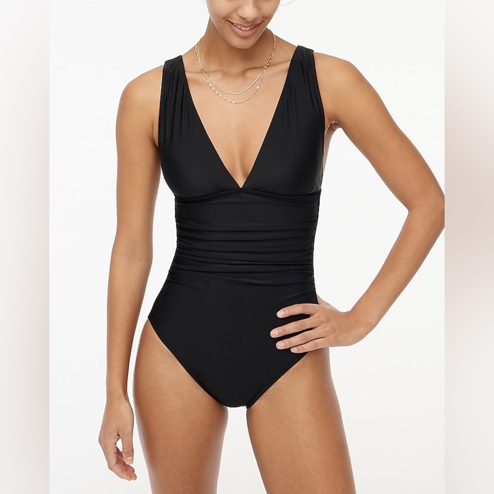 J Crew NWT V-neck ruched one-piece swimsuit
Item BH713